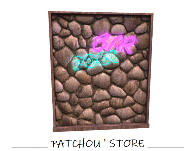 Second Life Marketplace [Since1975] Rock Pool Bar Wall Decor